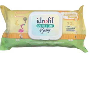 IDROFIL SALVIETTINE BABY CON ESTRATTI DI CAMOMILLA BIOLOGICA 72PZ