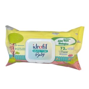IDROFIL SALVIETTINE BABY CON ESTRATTI DI ALOE VERA BIOLOGICA 72PZ