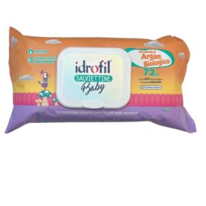 IDROFIL SALVIETTINE BABY CON ESTRATTI DI ARGAN BIOLOGICO 72PZ