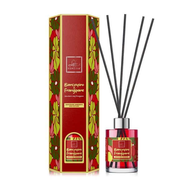 LADY VENEZIA DIFFUSORE AMBIENTE BLOOM BIANCOSPINO E FRANGIPANE140 ML