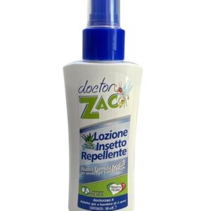 DOCTOR ZAC LOZIONE INSETTO REPELLENTE SPRAY CORPO DURATA 8 ORE 150 ML