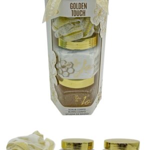 LE FATE DI JO COFFRET BURRO CORPO 200ML+SCRUB CORPO 200ML+SPUGNA MIELE