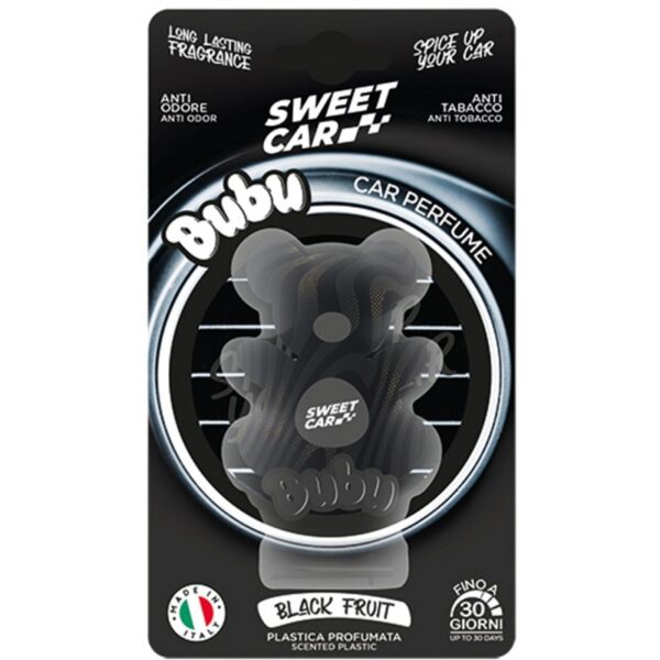 SWEET CAR BUBU PROFUMATORE AUTO IN PLASTICA BLACK FRUIT