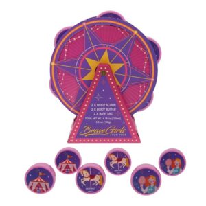BRAVE GIRLS GIOSTRINA CON RUOTA 2 SCRUB+2 BURRO CORPO+2 SALI BAGNO