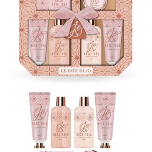 LE FATE DI JO COFFRET ROSA THEA S/G+B/SC+B/L+B/SCRUB+CREMA MANI+SALI B