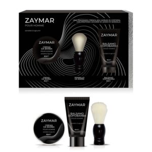 ZAYMAR COFFRET POUR HOMME CREM BARBA 60ML+A/S BALM 50ML+PENNELLO BARBA