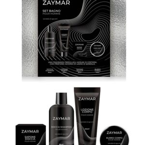 ZAYMAR COFFRET POUR HOMME DOCCIA SHAMPOO+B/L+BURRO CORPO+SAPONETTA