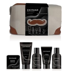 ZAYMAR COFFRET POUR HOMME SHAMPOO+B/L+A/S+CREMA BARBA+SAPONETTA