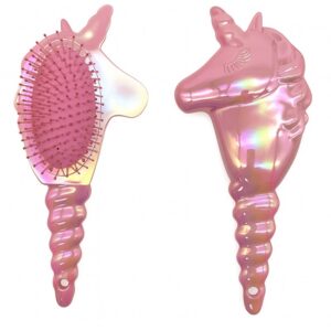 BRAVE GIRLS SPAZZOLA PER CAPELLI UNICORNO ARCOBALENO ROSA