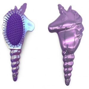 BRAVE GIRLS SPAZZOLA PER CAPELLI UNICORNO ARCOBALENO LILLA