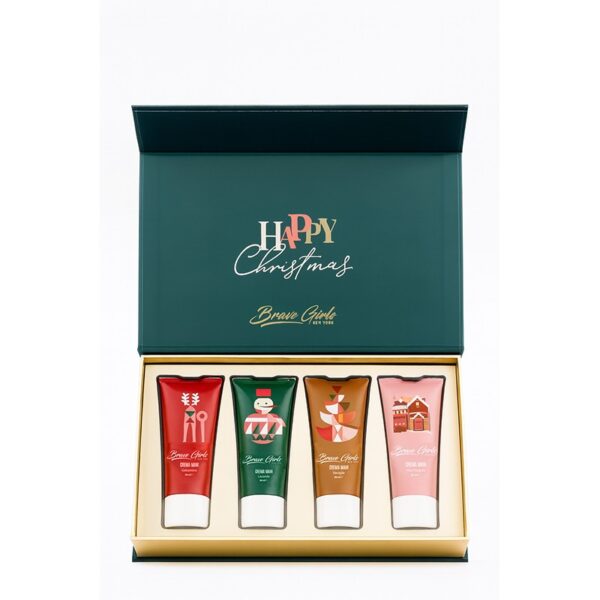 BRAVE GIRLS COFFRET CREME MANI 4 X 80ML LAVANDA+VANIGL+UVA-FRAG+GELSOM