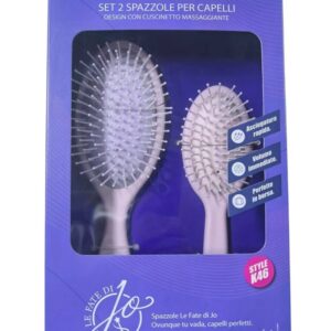 LE FATE DI JO COFFRET 2PZ SPAZZOLE RETTANGOLARI C/ DESIGN VENTILA K47