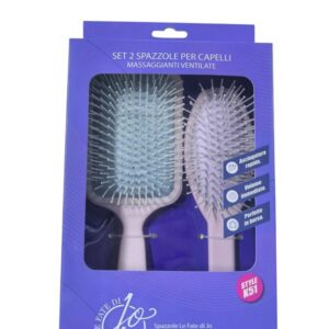 LE FATE DI JO COFFRET 2PZ SPAZZOLA RETTANGOLARE+OVALE K51