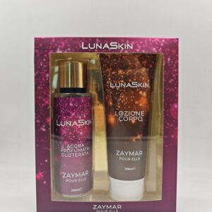 ZAYMAR COFFRET POUR FEMME LUNA SKIN A/P 250 ML + B/L 236 ML GLITTERATA